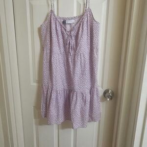 Old Navy Purple Floral Midi Dress